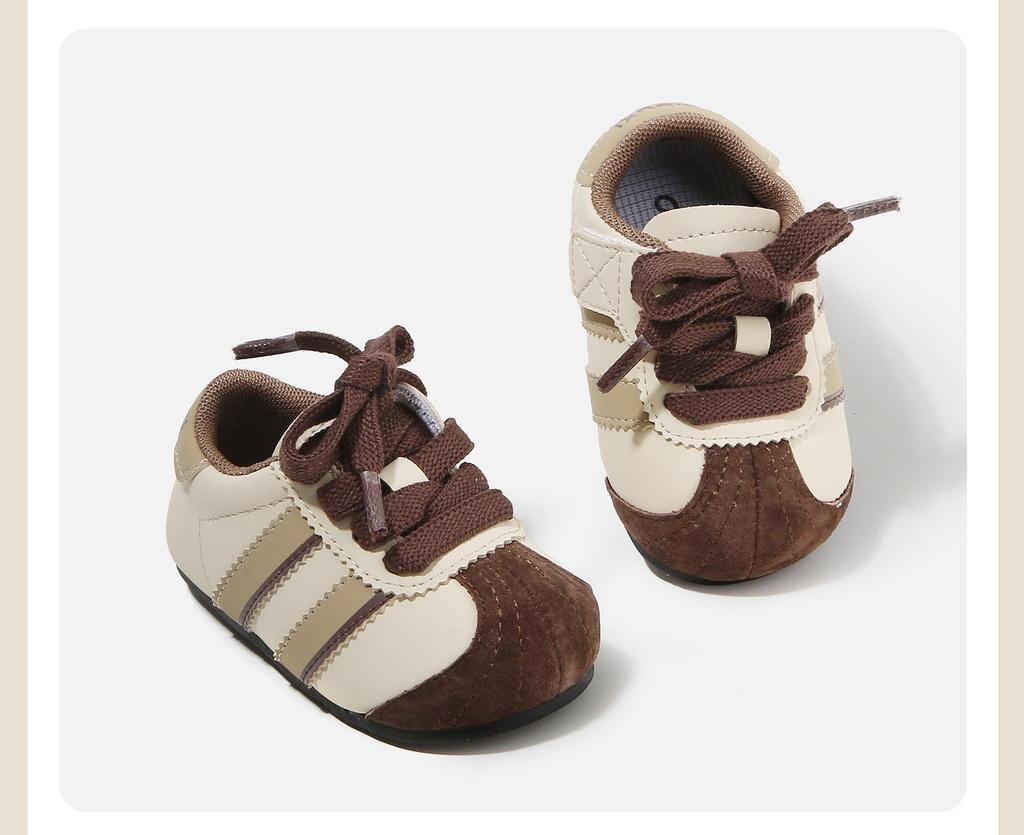 2026 Frühling & Herbst Lauflernschuhe für Babys: Farbblock, Rutschfeste Sportschuhe für Jungen, Bequeme Freizeitschuhe mit Weichsohle für Mädchen