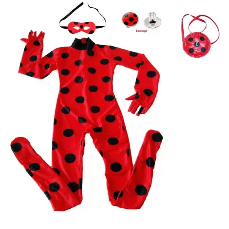 Ladybug Reddy Costume Anime Costume Ladybug Girl Cos Children's Miracle Mi Huankeqi Girl's Costume Performance Costume