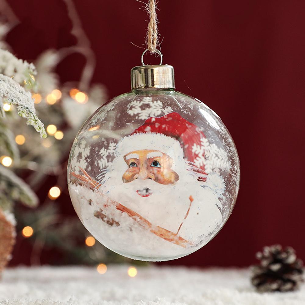 Christmas Ball Ornament White Gold Xmas Tree Hanging Bauble Pendants Christmas Decorations For Home Wedding Party