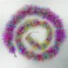 2Meters Black Fluffy Turkey Marabou Feather Boa 18-20g Shawl Wedding Skirt Fringe Trim Feathers On Tape for Clothes Decoration