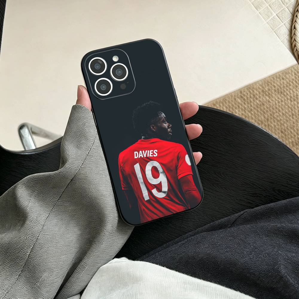 A-Alphonso Davies  Phone Case For iPhone 17, 16,15,14,13,12,11 Plus,Pro Max, Others Soft Black Cover
