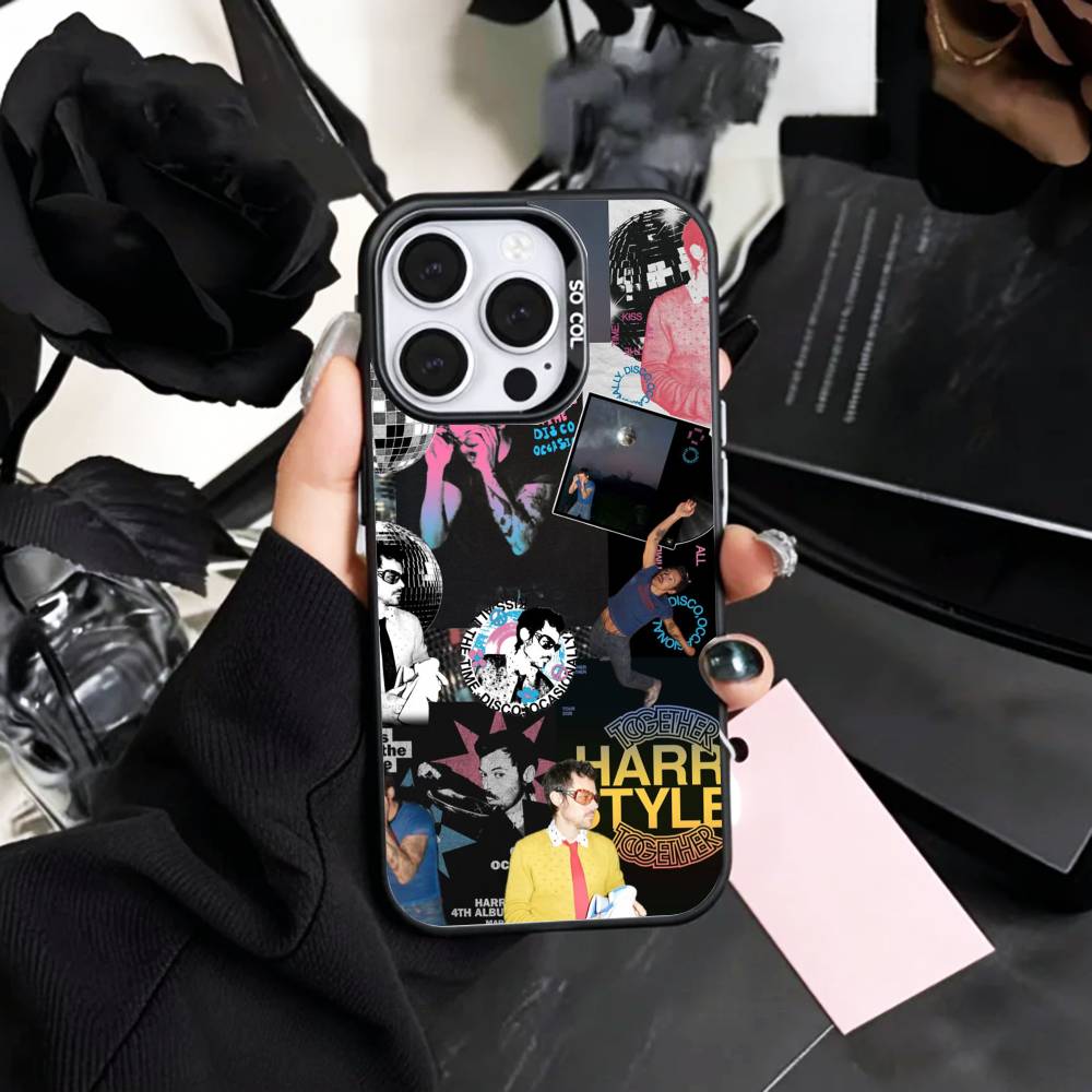 SINGER H-Harry Styles Handyhülle Für iPhone17,16,15,14,13,12,11 Plus,Pro Max Farbe Silber Beschichtet Innere Abdeckung