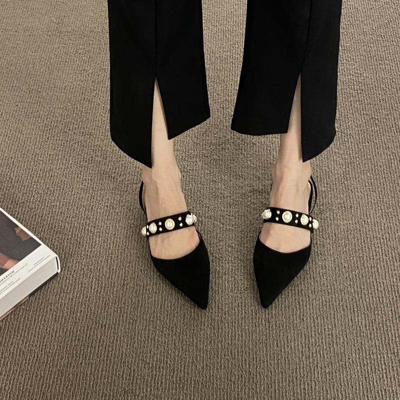 Block Heels Clear Sandals Fashion Womens Shoes  Mary Jane Suit Female Beige Chunky Luxury Summer Closed Open Low Shoes Women