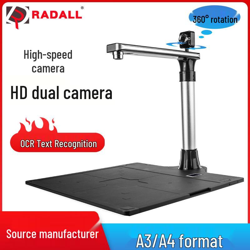 High-Speed Book and Document Scanner with Flattening Function for Office and Home