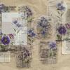 Tang Shi White Ink Sticker Pack: Retro Floral Scenery, Kaleidoscope Diary Series, 10 Sheets per Pack, 6 Designs Available