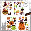 Halloween Window Stickers Static Cling Wall Decals for Haunted Scene Decoration Store Shop Glass Door Display