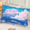 Ins-Style Ink Landscape Dormitory Pillow,Bedside Bedroom Pillow Gift,Nap Creative Living Room Sofa Cushion