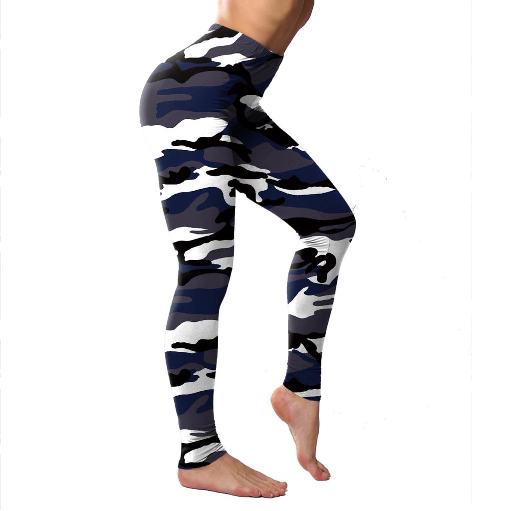 Fashion Camouflage Leopard Printed Leggings High Waist Elasticity Pants Soft Trousers For Women Workout Tights Fitness Yoga Pants