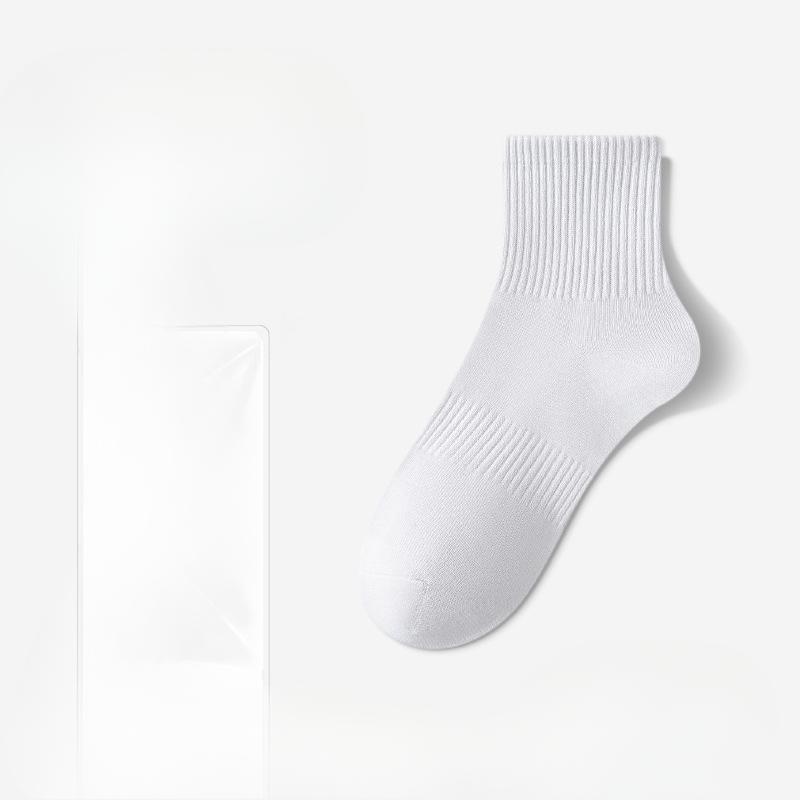 

Male Autumn and Winter Trend Pure Cotton New Breathable Comfortable Sweat Absorption Deodorant Sport Tube Socks 1 pair