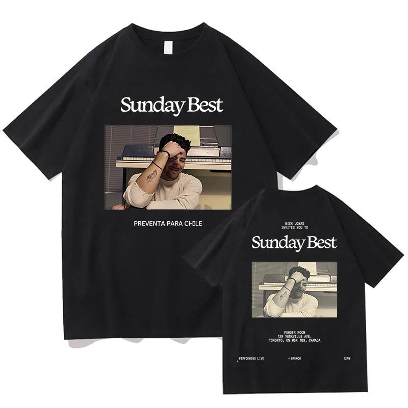 

Nick Jonas Sunday Best Tshirts Unisex Streetwear Cotton Short Sleeve Summer Fashion T-shirt Casual Soft Women Men T Shirts Tops XXXXXL
