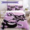 3pcs Duvet Cover Set (1*Duvet Cover + 2*Pillowcase, Without Core), Gengar Print Soft All‑Season Bedding Set, Home Bedroom Decor Gift