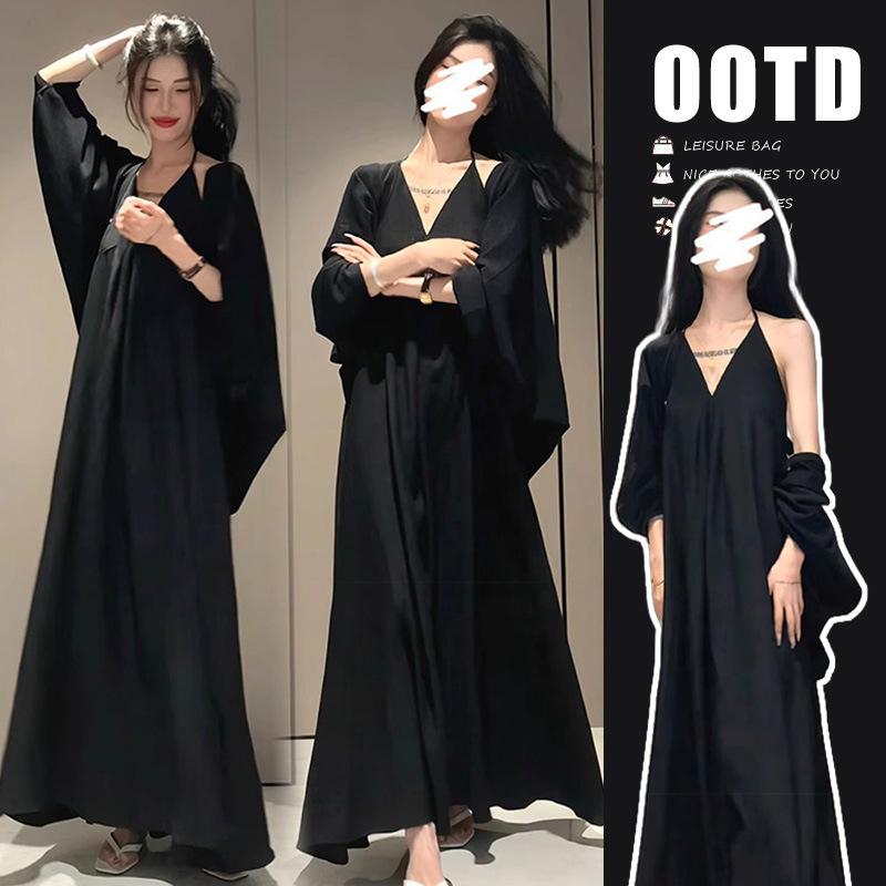 Spring 2026 Korean Style Maternity Dress 2-Piece Set Large