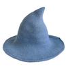 Hats: Witch hats, pointed tops, large brim hats, cotton yarn knitted wizard hats, top hats, foldable bowl hats, bucket hats