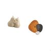 Hugging Pear Ceramic Book Stand And Modern Wall Clock Decorative Ornament Fine Workmanship Bookshelf