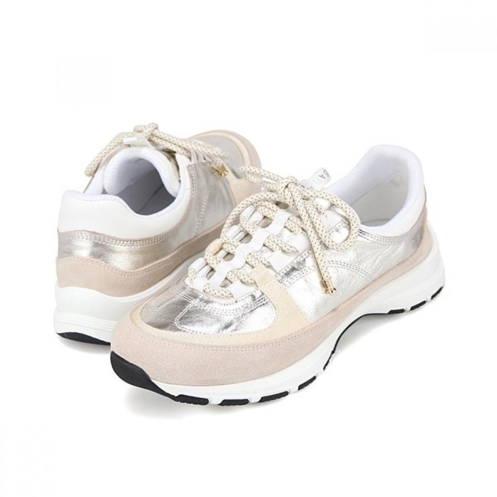 Barbara Soft Leather Combination CaSual Women S SneakerS 4.5cm Bbj162gd