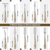 Palette Knives 10pcs Heilwiy, Paint Mixing Scraper Oil Painting Stainless Steel Knife