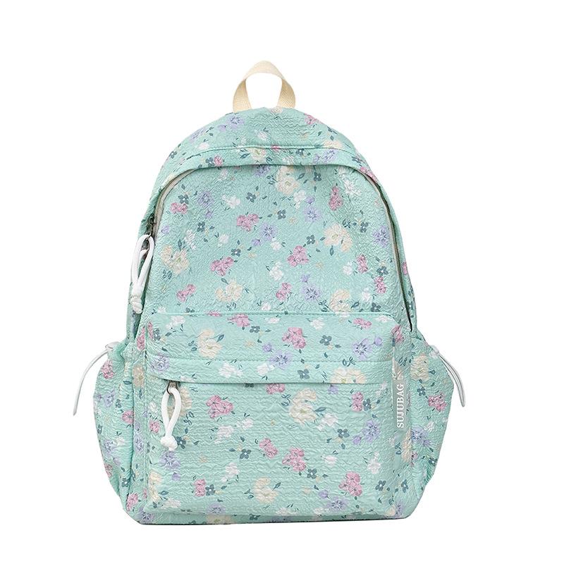 Girl Cute Backpack Large Capacity Versatile Backpack Printed College Student Campus Style School Bag Sweet Backpack