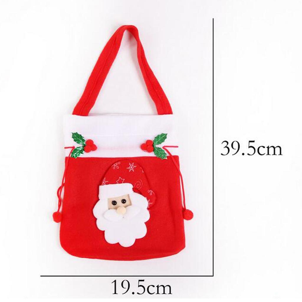 Christmas Drawstring Gift Bag Red Portable Birthday Present Bag Apples Goodie Bags Xmas Gift Present Bag Packaging Apples Bag
