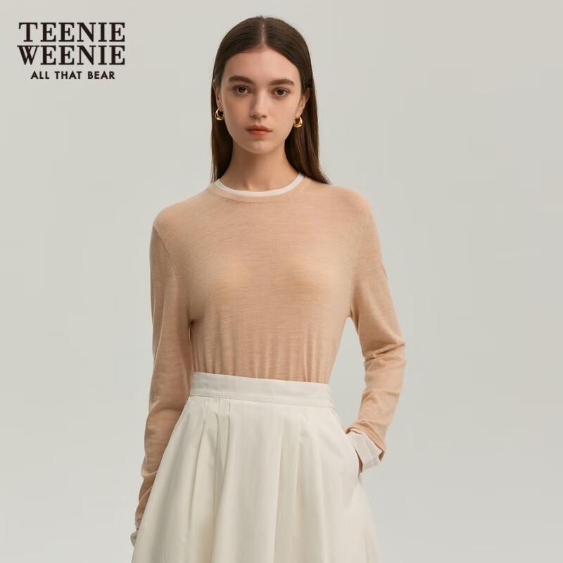 

Teenie Weenie Women s Bear Faux Two-Piece Knitted Sweater S