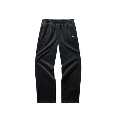 Tréningová Séria Jednoduché Pohodlné Ležérne Rovné Pletené Športové Nohavice Dámske spodné časti Základné-Čierne 162447313N-4