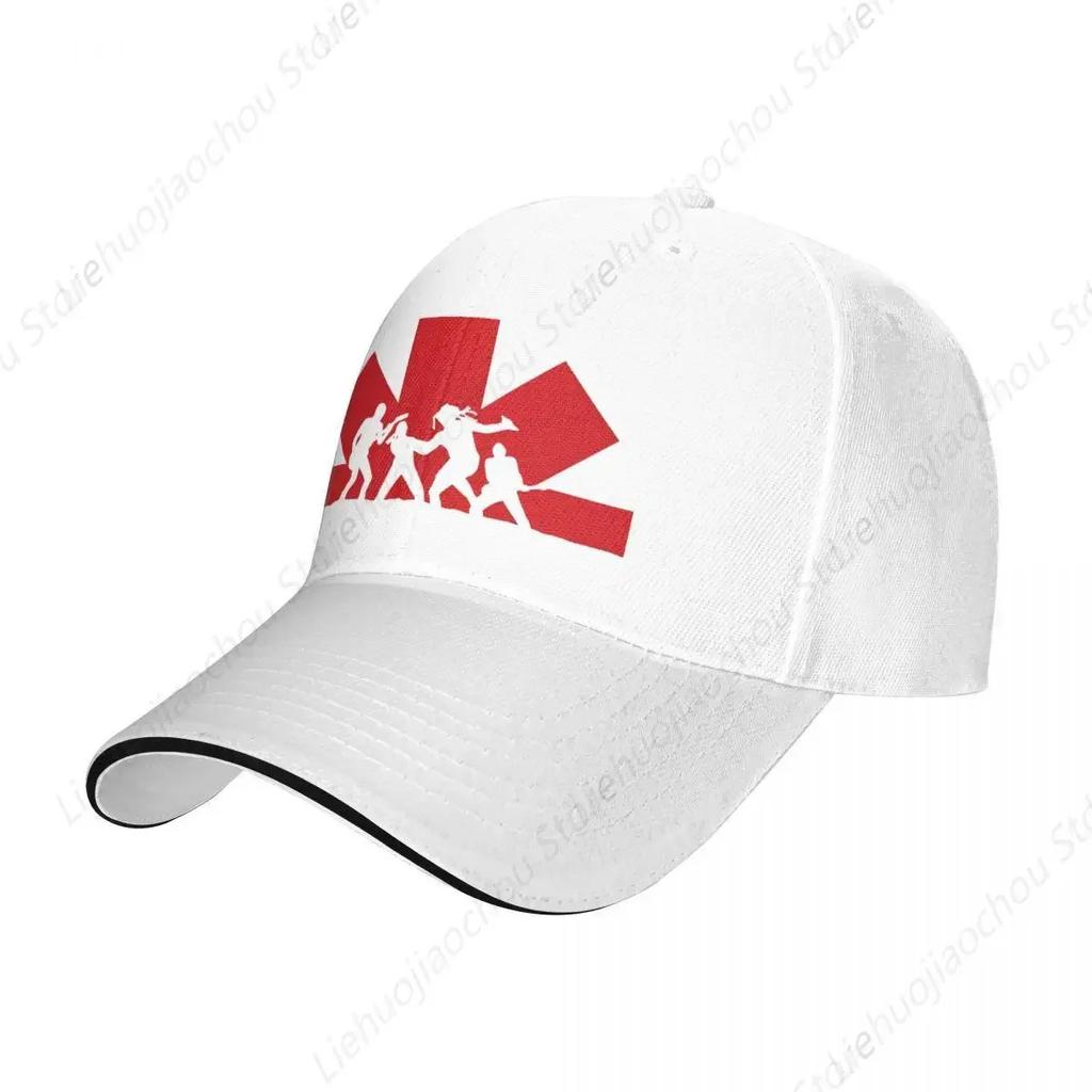 Berretto da Baseball Silhouette Rosso Fuoco Peperoncini Retro Cappelli Sandwich Unisex Donna Regolabile Cappello da Sole per Esterno