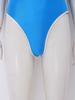 Satin Color Block One Piece Swimsuit for Women Square Neck Adjustable Straps Bathing Suit with Edges Design for Pool Summer