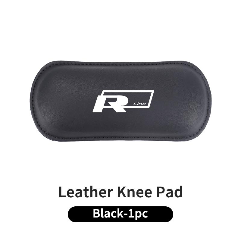 abcd1 Car Knee Leg Protective Pad Foot Armrest Cushion Accessories For VW R LINE Golf 4 6 7 GTI Tiguan Passat B7 CC Jetta MK5 MK6 Polo