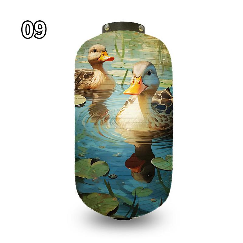 Antique Cartoon Duck Japanese Traditional Cloth Lanterns Restaurant Izakaya Cuisine Decor Advertising Sign Party Decor Lantern