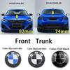 2PCS 74mm 82mm Car Front Grille Decorative Front Cover Badge Accessories for E30 E38 E39 E46 E60 E61 E90 X1 X3 X4 X5 X6 E70