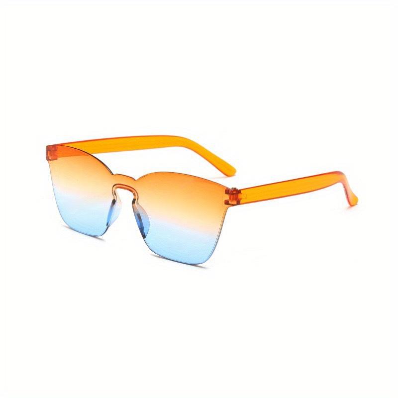 Bonbonfarbene Geburtstagsfeier Foto Regenbogen Sonnenbrille Herren Tanz Lustig Anti-Ultraviolett Einteilige Sonnenbrille Damen