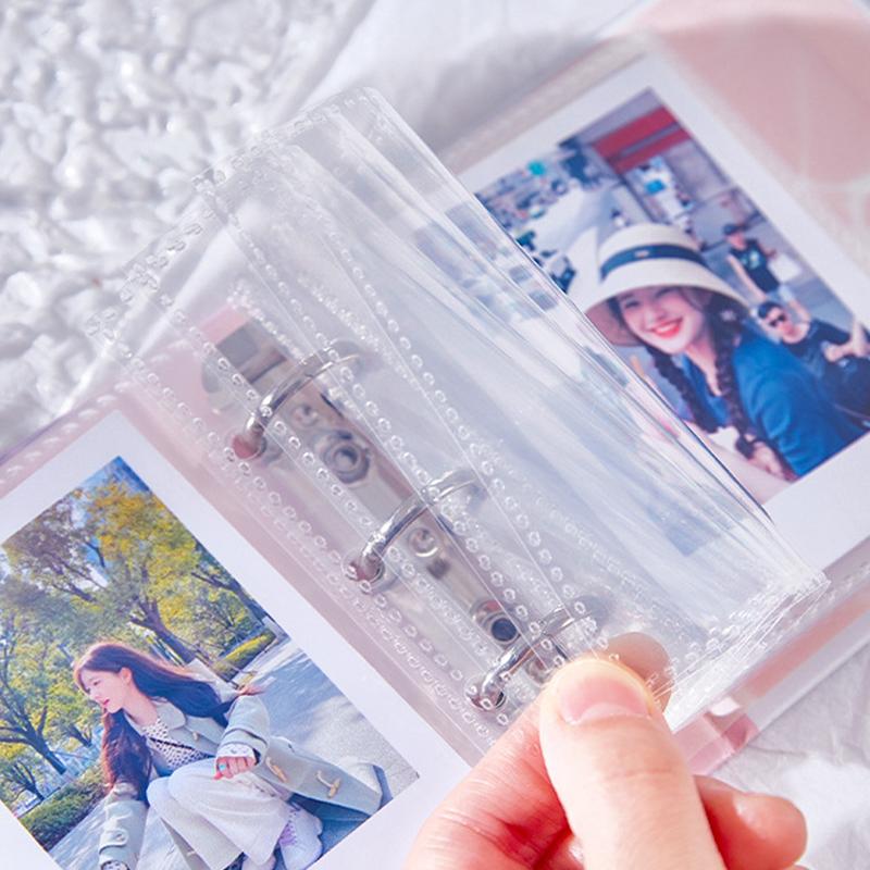 High-Capacity 3 Inch Kpop Idol Photo Album 20 Pockets Bowknot Photocard Binder Mini Gift Small Card Book