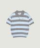 Reef Stripe Collar Knit (Light Blue)