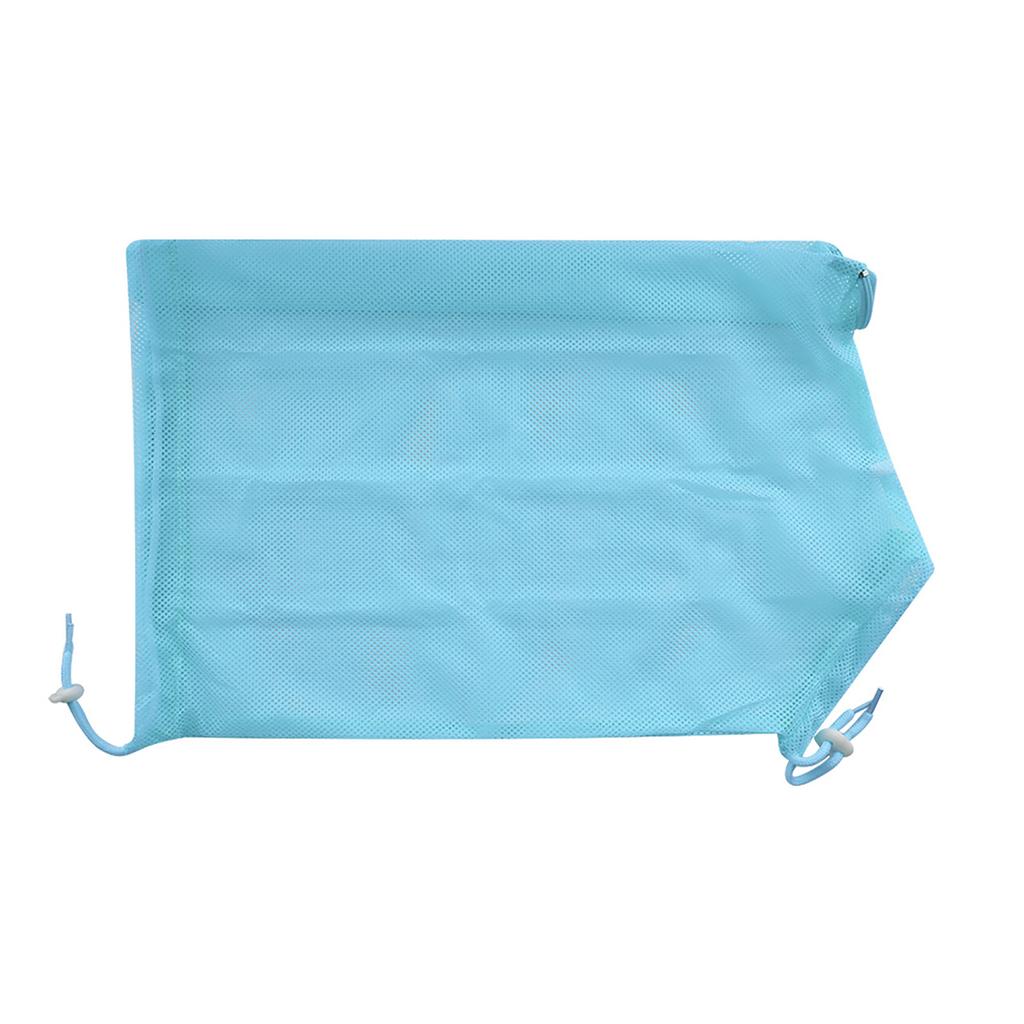 Cat Grooming Bathing Mesh Bag Pet Shower Washing Nails Cutting Ear Cleaning Tool (Sky Blue)