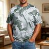 Camiseta Casual de Manga Corta para Hombre de Talla Grande, Cómoda, Transpirable, Corte Holgado, Tejido Suave, Cuello Redondo para el Uso Diario