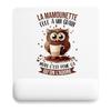 Mousepad - PLANETEE - La Mamounette Chouette - 22x18 Cm - Th. 3 Mm - Impression Sublimation HD