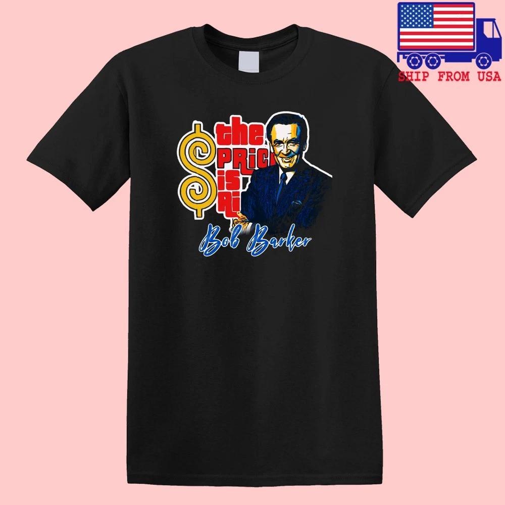 The Price is Right Bob Barker TV Game Show Men s Black Size S-5XL L