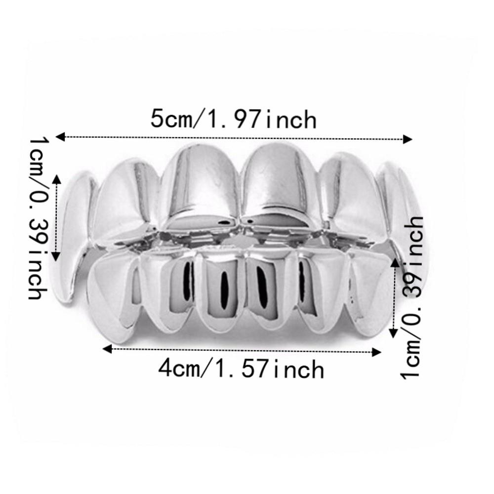 Comfortable Teeth Grillz Top Bottom Set Halloween Tooth New Dental Grills Fashion Accessory