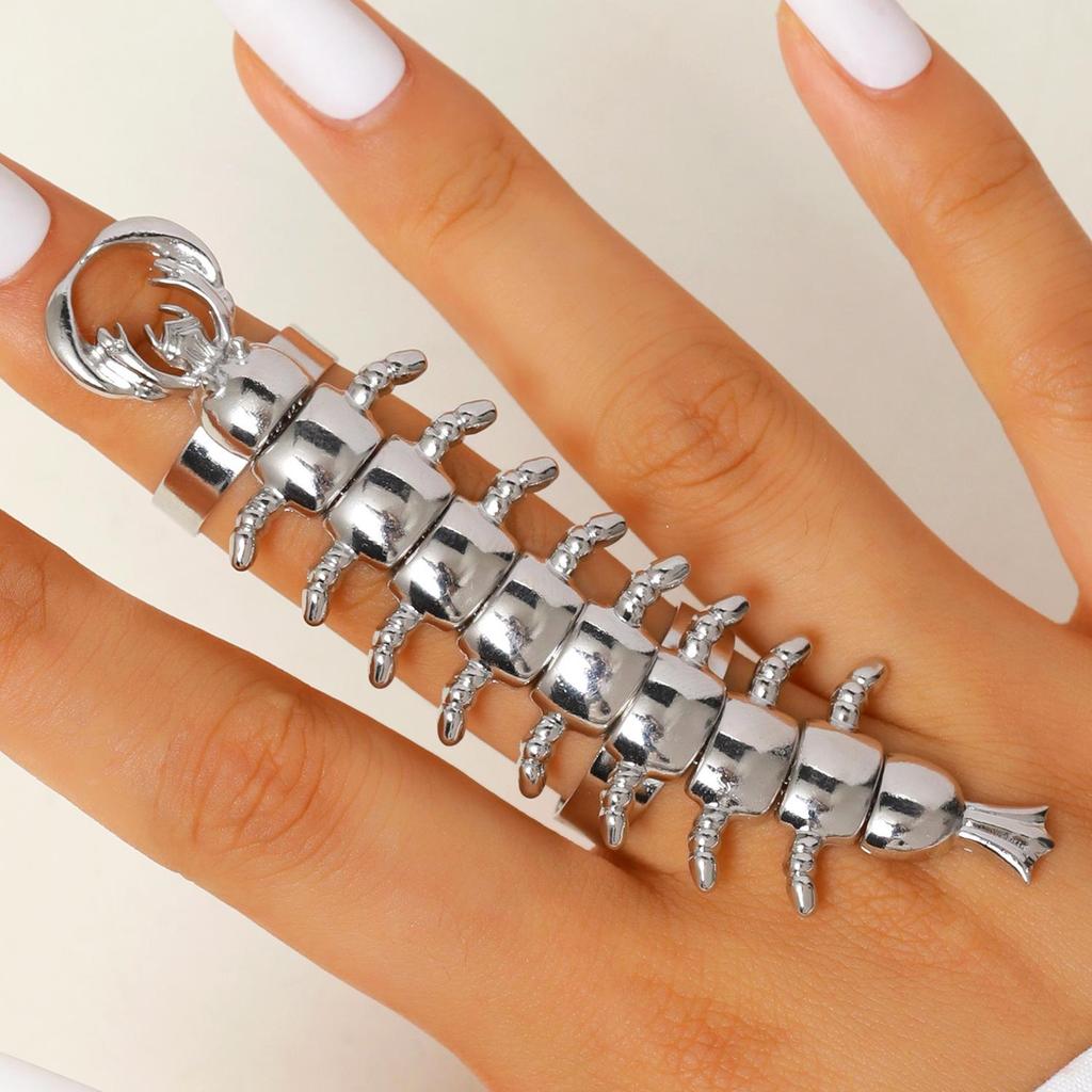 Unisex Euro-American Punk-Inspired Centipede Bracelet