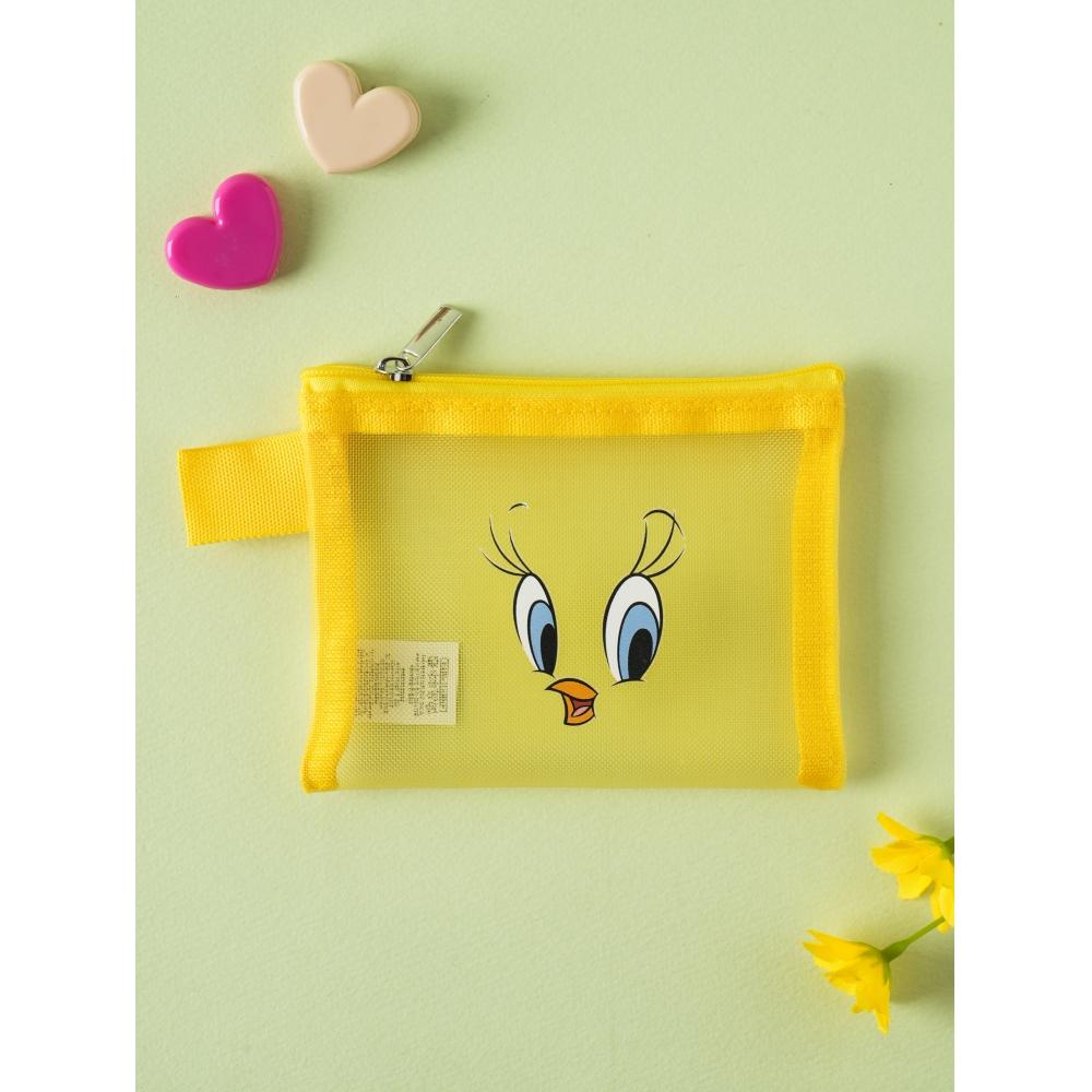 

Мини-сетчатый плоский мешочек Daiso Looney Tunes Tweety