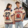Osaka Dotonbori Soccer Jersey Japanese Octopus Football Tee Travel Souvenir Street Food Graphic Shirt Retro Japan Apparel Ramen