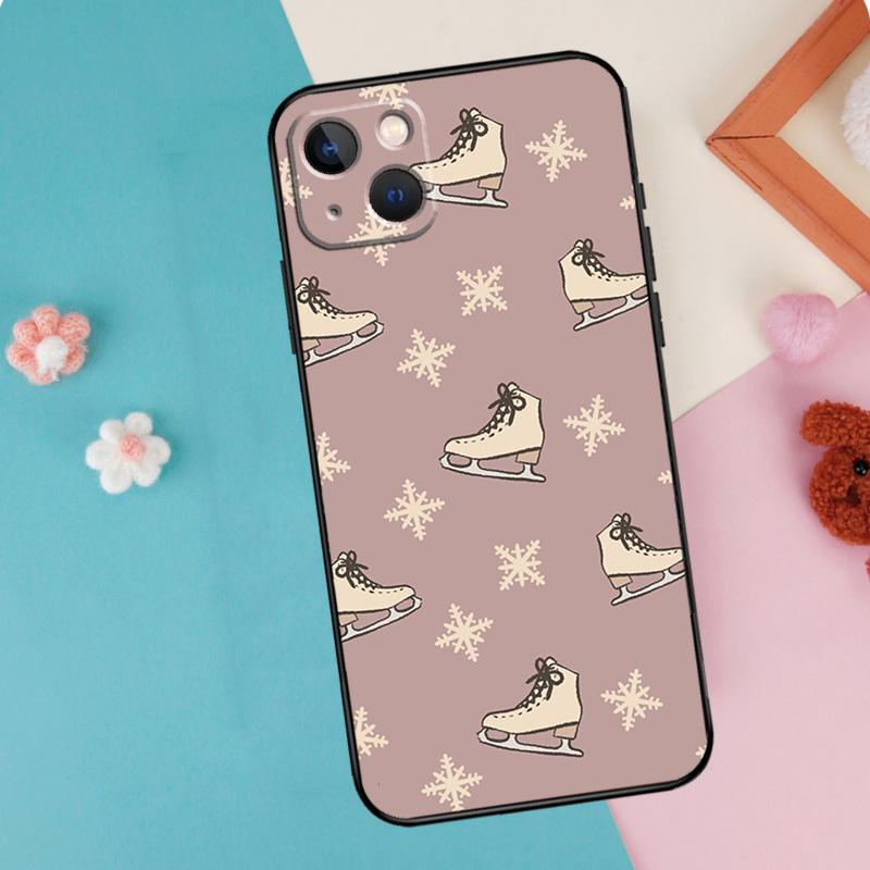 

Ice Skating Phone Case For iPhone 16 15 14 12 11 13 Pro Max Plus Mini XR 16e Funda Silicone Back Cover iPhone 13