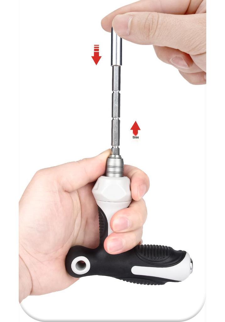 38-in-1 Multifunctional Ratchet Screwdriver Set for Household Maintenance