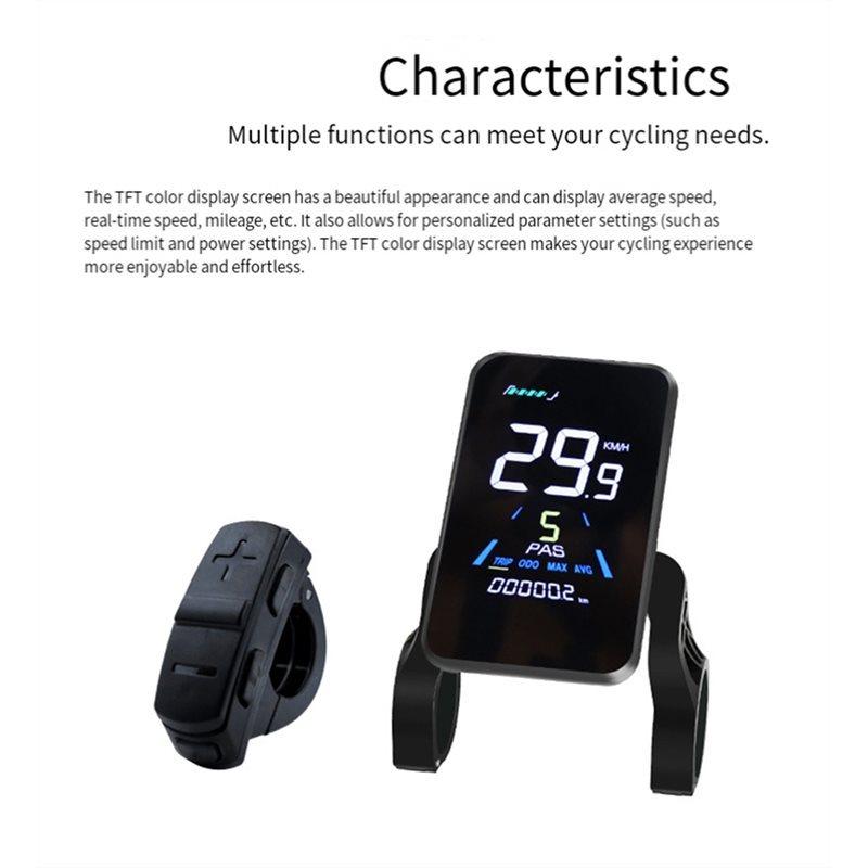 Bicicletă Electrică de Munte NC-81F Modificare Afișaj LCD Panou Instrumente Tabel Cod Electric Electric