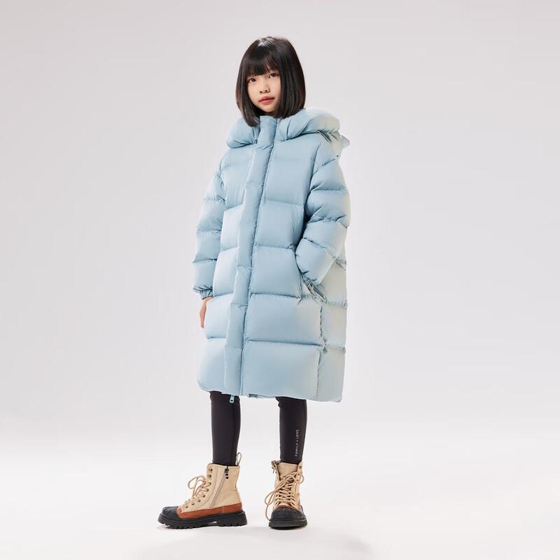EBAER Kids' 2024 Winter Thickened Long Down Jacket with Hood