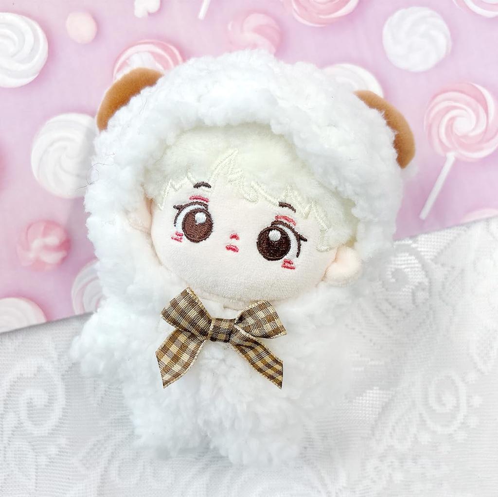 Fluffy Kigurumi Kuma 10cm Plush Toy, White, G-Trigger, for Oshi-Nui (Pre-owned)