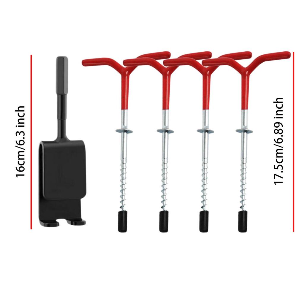 Ice Anchor Drill Adapter for Ice Stakes Ice Fishing Shelter Accessories Power Drive Drill Practical Ice Fishing Anchor Tool