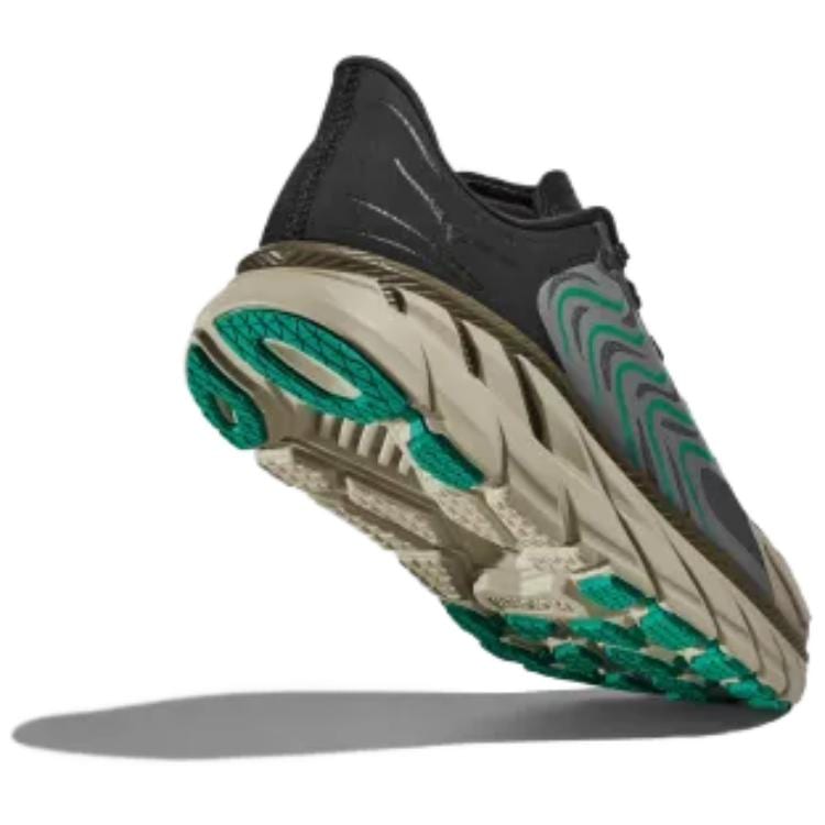 HOKA One One Clifton LS Moda Resistente all'Abrasione Traspirante Basse Scarpe da Corsa Uomo Nero 1150920-ckb