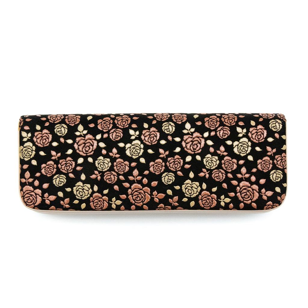 Indenya Inden Eyeglass Case Kaguwa Rose Lacquer Deerskin Traditional Craft Japan