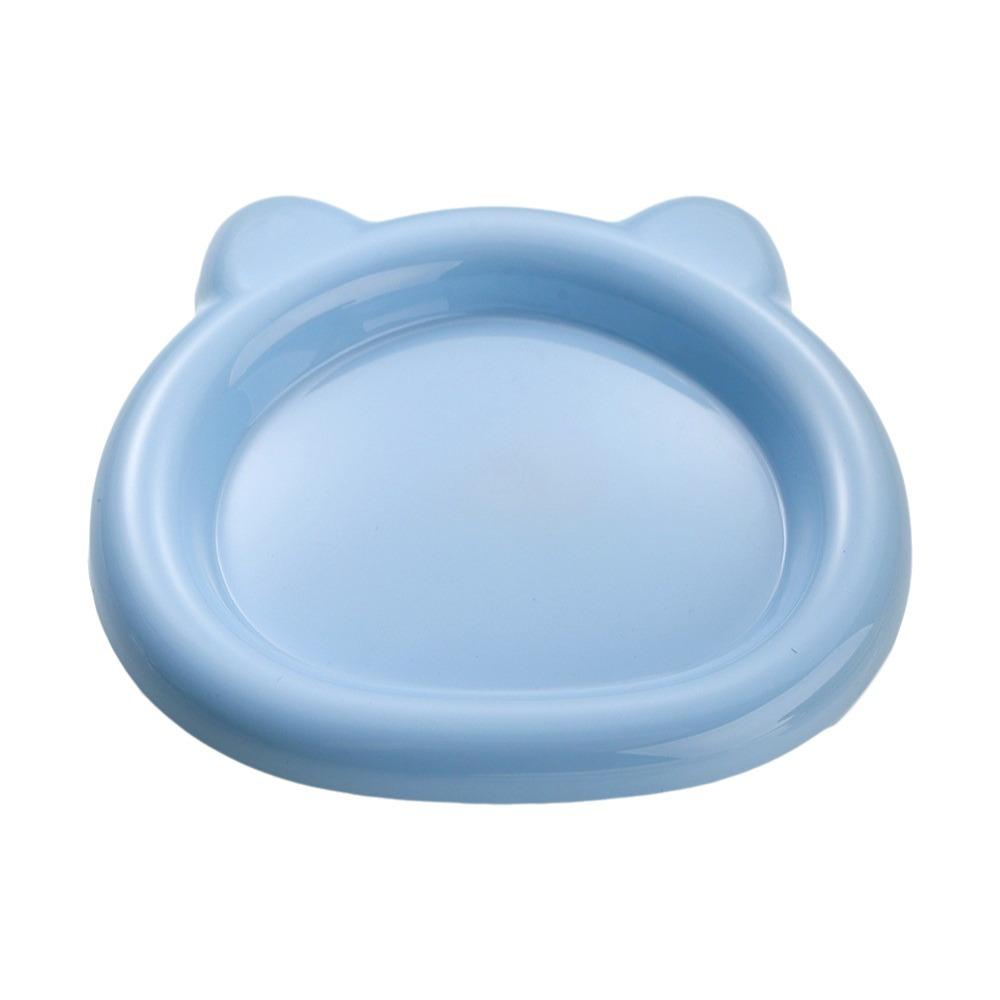 Plastic Cat Food Plates Food Grade Pet Snack Dish Lightweight Kitten Bowl Daily Use
