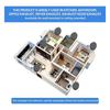 ABBP-5Pcs 4Inch 304 Stainless Steel, Louvered Grille Cover Vent Hood Flat Ducting Ventilation Air Vent Wall Air Outlet